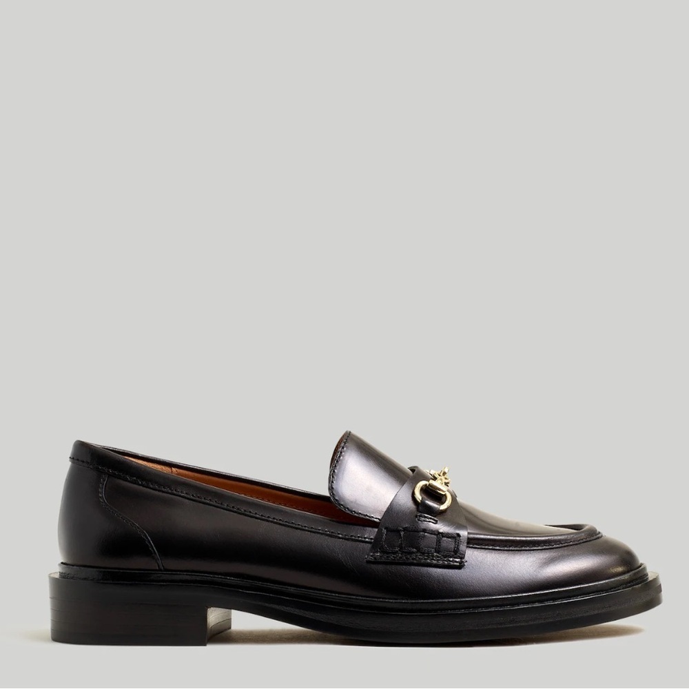 Madewell Women’s Thee Vernon Bit Hardware Loafer, Black Leather, Size 10 - Picture 2 of 12